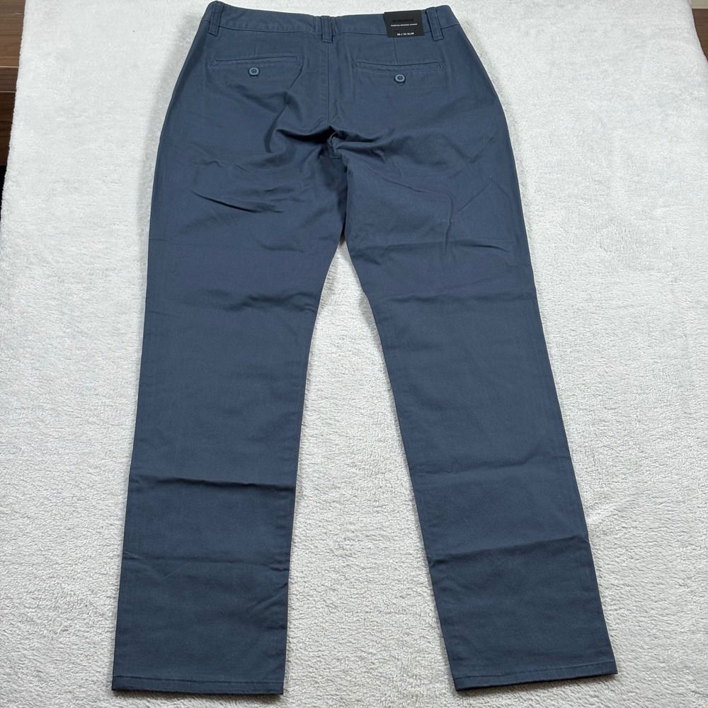 Bonobos Stretch Washed Chinos Steely Blue Slim Fit‎ Pants Casul New 30x32 - Picture 8 of 9